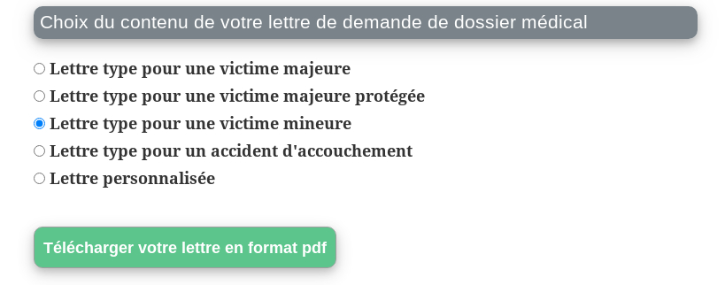demande du dossier médical : comment faire ?